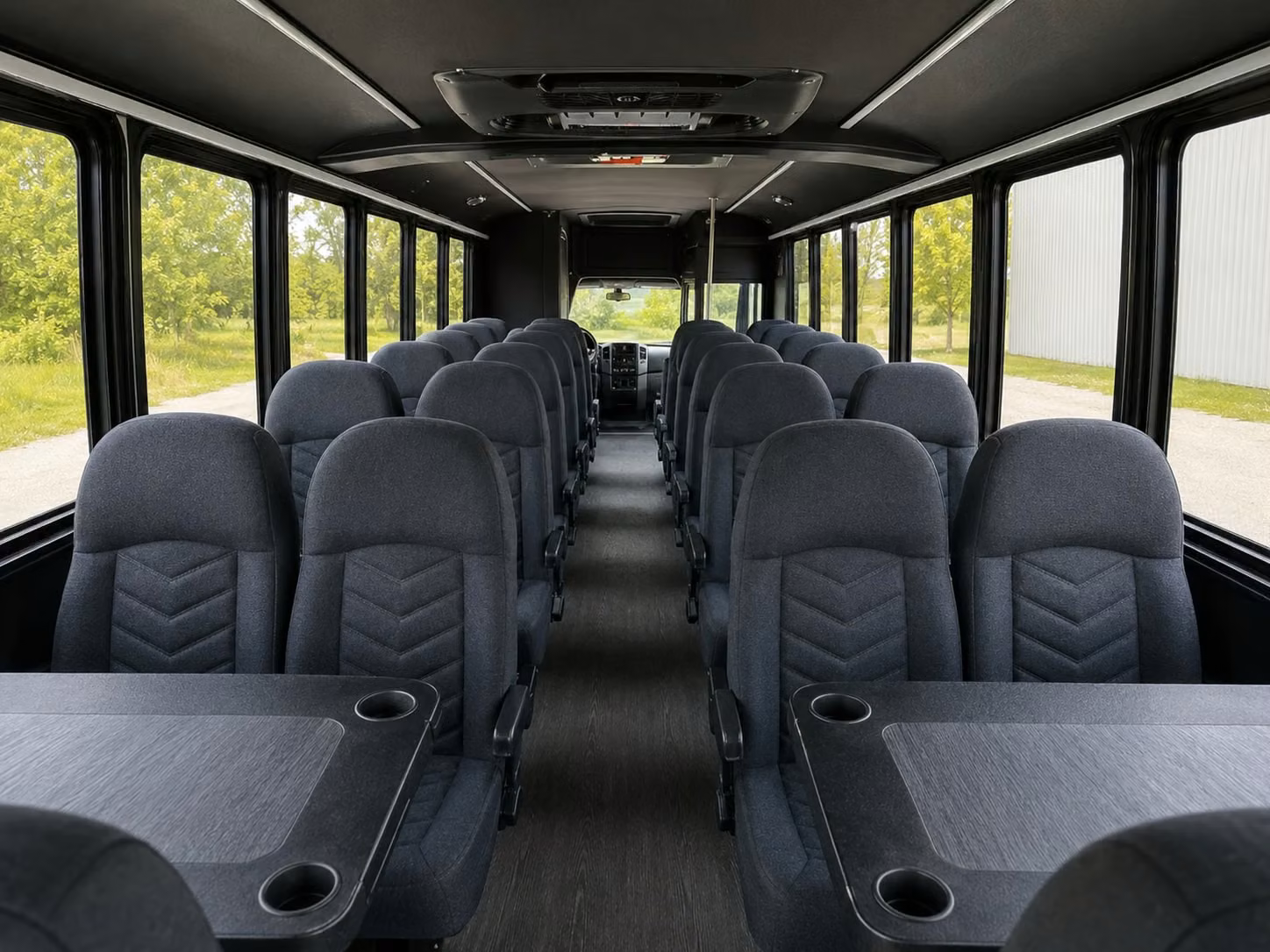 18 passenger minibus interior