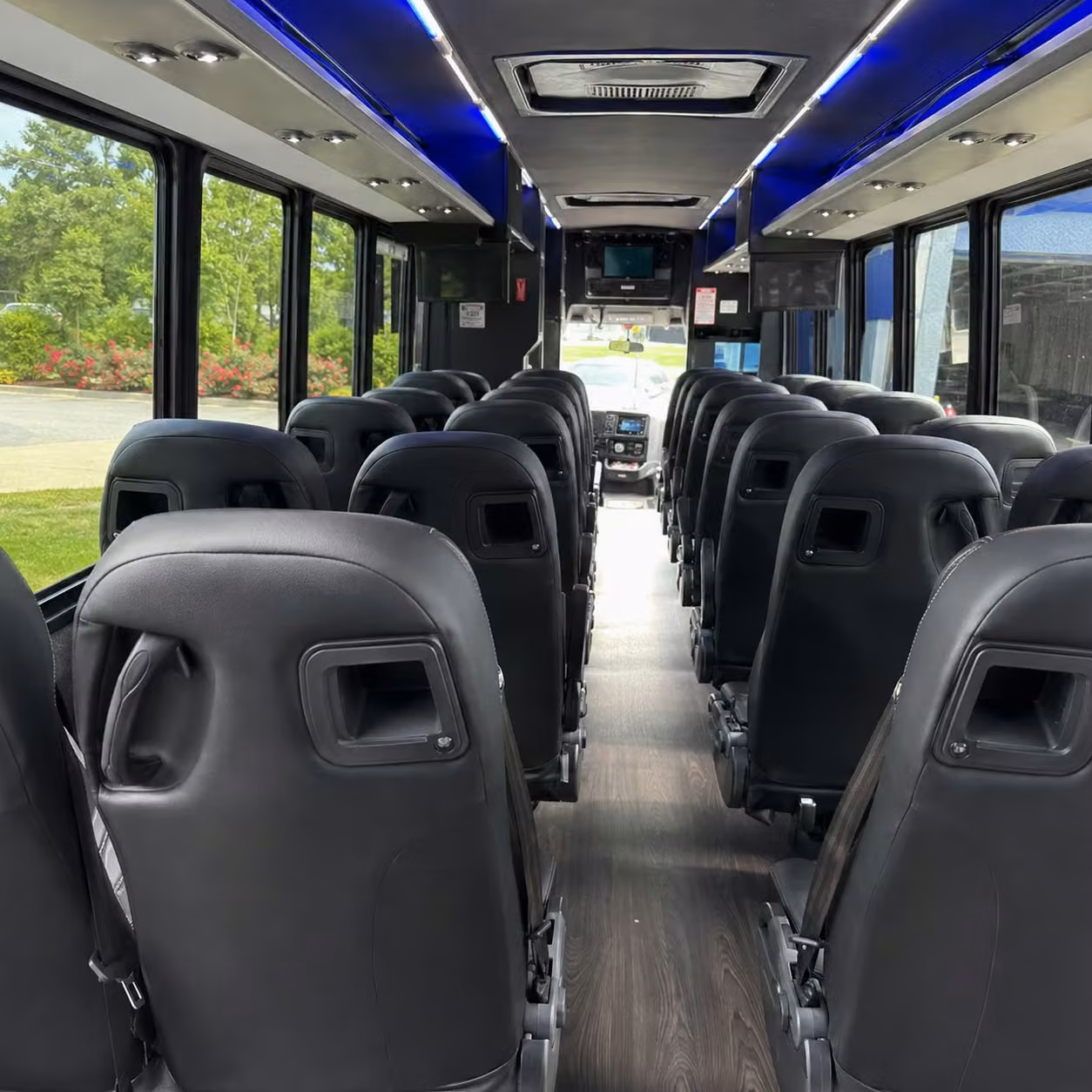 30 passenger minibus inside